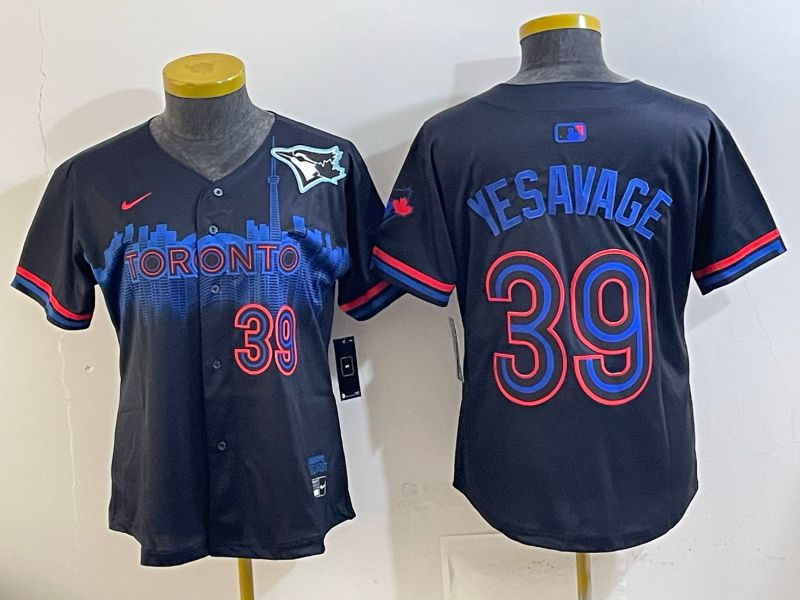 Women 2025 Toronto Blue Jays #39 Yesavage blue Game Nike MLB Jersey style 045->women mlb jersey->Women Jersey